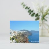 Oia, Santorini Landschaft Postcard Postkarte (Stehend Vorderseite)