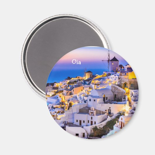 Oia, Santorini Magnet (Vorderseite/Rückseite)