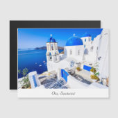 Oia Santorini Magnetkarte (Vorne/Hinten)