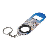 Oia Santorini Mini Flaschenöffner (Vorderseite Schrägansicht)