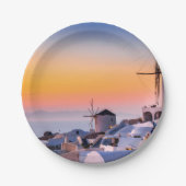 Oia, Santorini Pappteller (Vorderseite)