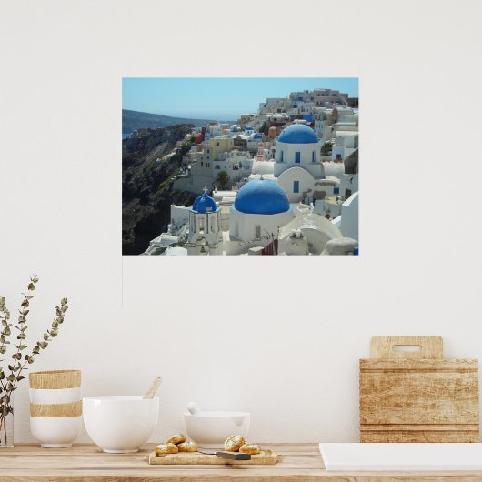 Oia, Santorini Poster (Küche)