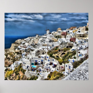 Oia, Santorini Poster