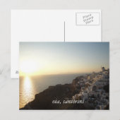 Oia, Santorini Postkarte (Vorne/Hinten)