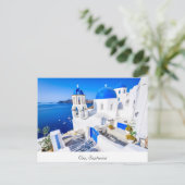 Oia Santorini Postkarte (Stehend Vorderseite)
