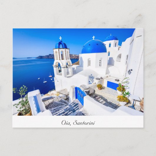 Oia Santorini Postkarte (Vorderseite)