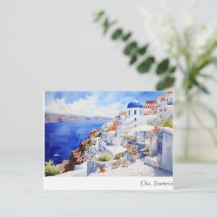 Oia Santorini Postkarte