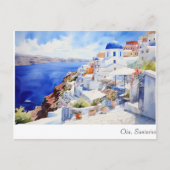 Oia Santorini Postkarte (Vorderseite)
