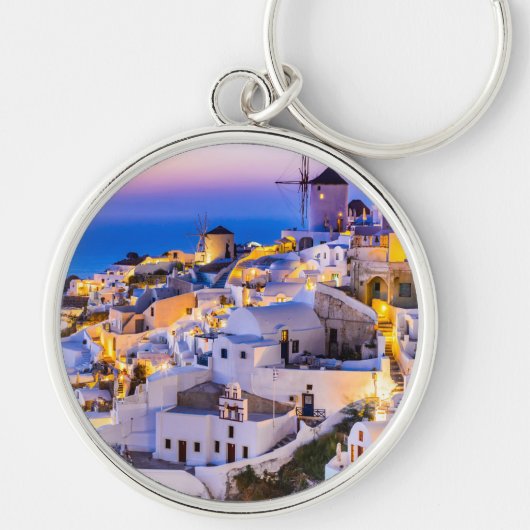 Oia Santorini Schlüsselanhänger (Vorne)