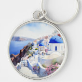 Oia Santorini Schlüsselanhänger (Vorne)