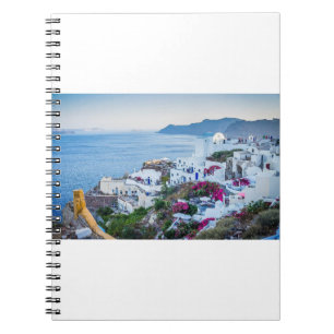 Oia Santorini Village Griechenland Notizblock