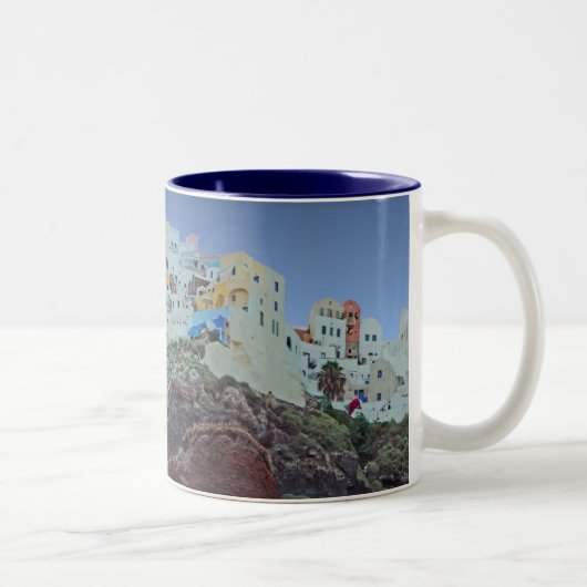 Oia, Santorini Zweifarbige Tasse (Rechts)