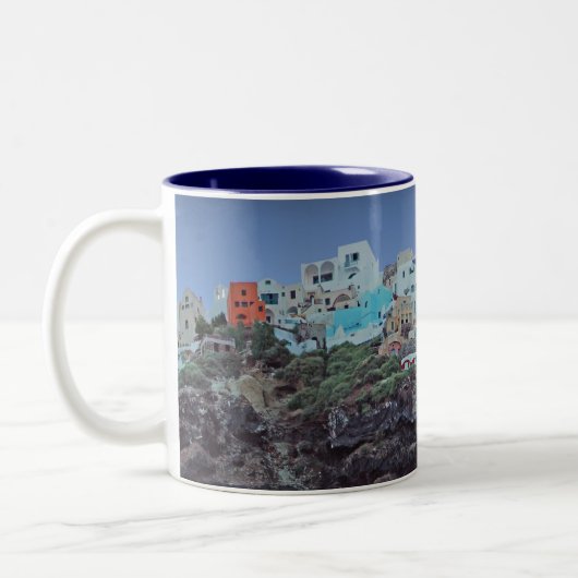 Oia, Santorini Zweifarbige Tasse (Links)