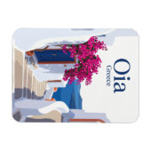 Oia Seitenstraße Griechenland Magnet (Horizontal)