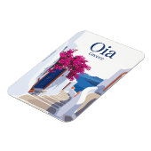 Oia Seitenstraße Griechenland Magnet (Linke Seite)