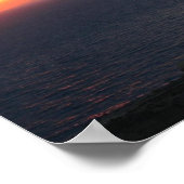 Oia Sunset Poster (Ecke)