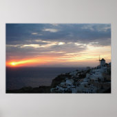 Oia Sunset Poster (Vorne)