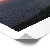 Oia Sunset Poster (Ecke)