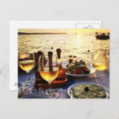 Oia Sunset Postkarte (Vorne/Hinten)