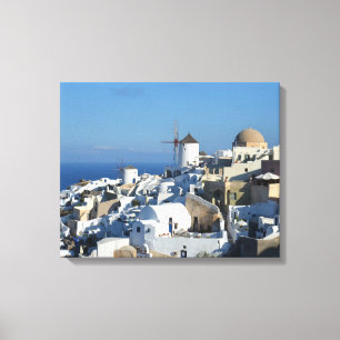 Oia Windmills Santorini Canvas Print Leinwanddruck