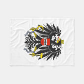 Oida Austria Dialect Eagle Fleecedecke (Vorderseite (Horizontal))