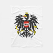 Oida Austria Dialect Eagle Fleecedecke (Vorderseite)