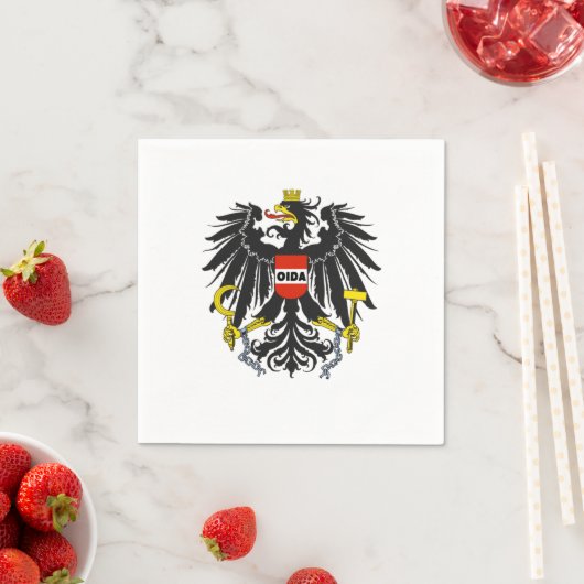 Oida Austria Dialect Eagle Serviette (Beispiel)