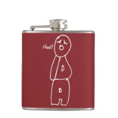 Oida nimm an Hacker! Flachmann (Vorderseite)