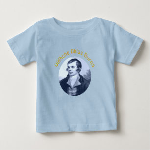 Oidhche Bhlas Burns Gälisch Blau Baby T-shirt