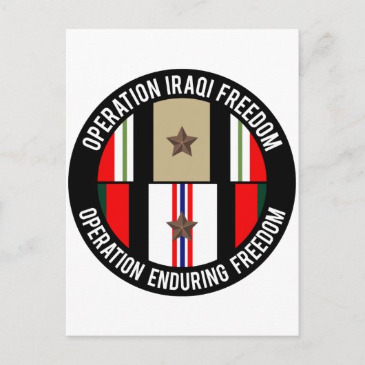 OIF - OEF 1 Stern Postkarte (Vorderseite)