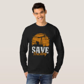 Oil Drilling Save Fracker  Oilfield Fracking T-Shirt (Vorne ganz)
