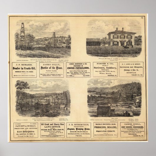 Oil fields, residence poster (Vorne)