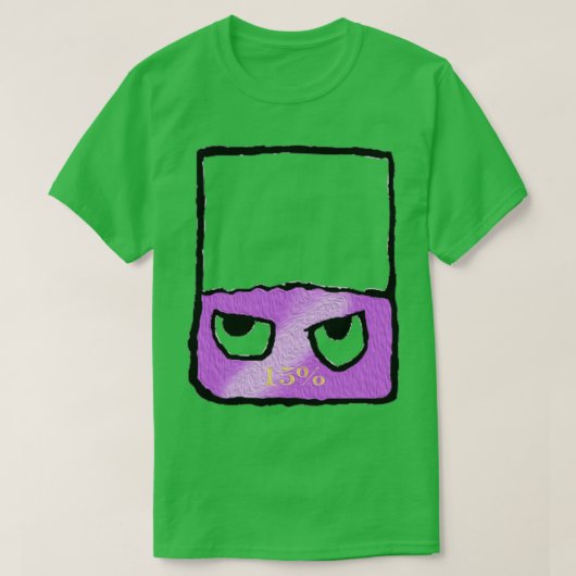 Oil paint of a annoyed energy game bar T-Shirt (Design vorne)