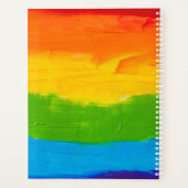 Oil Paint Rainbow LGBT 2026 Planner - Gay Pride Planer (Rückseite)