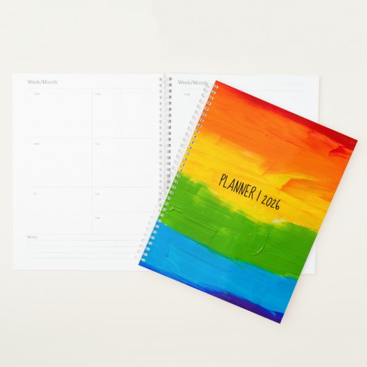 Oil Paint Rainbow LGBT 2026 Planner - Gay Pride Planer (Anzeige)