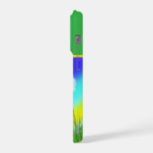 Oil Painted Dandelion Weed Clock, iPhone Hülle (Linke Seite)