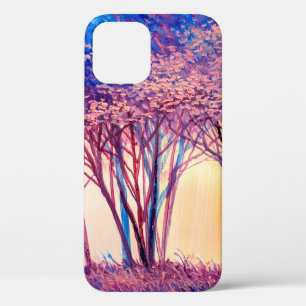 Oil painting colorful trees. Abstract image of for Case-Mate iPhone Hülle