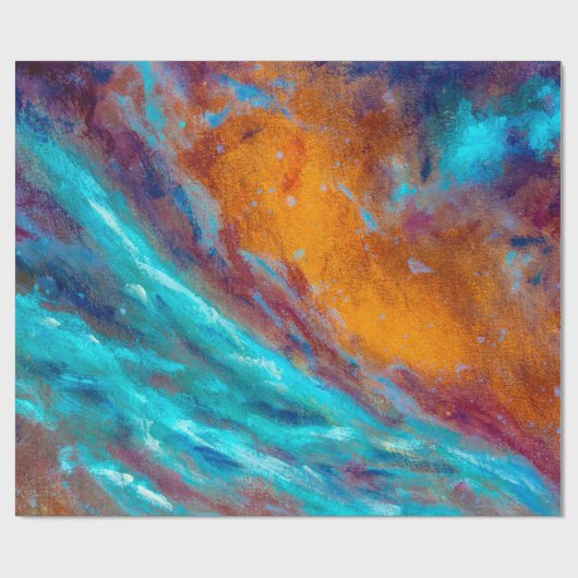 Oil painting on canvas. Abstract art background. F Geschenkpapier (Flach)