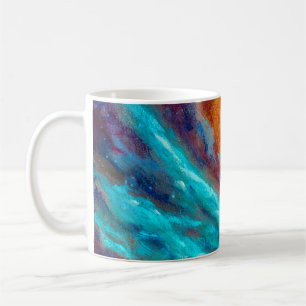 Oil painting on canvas. Abstract art background. F Kaffeetasse