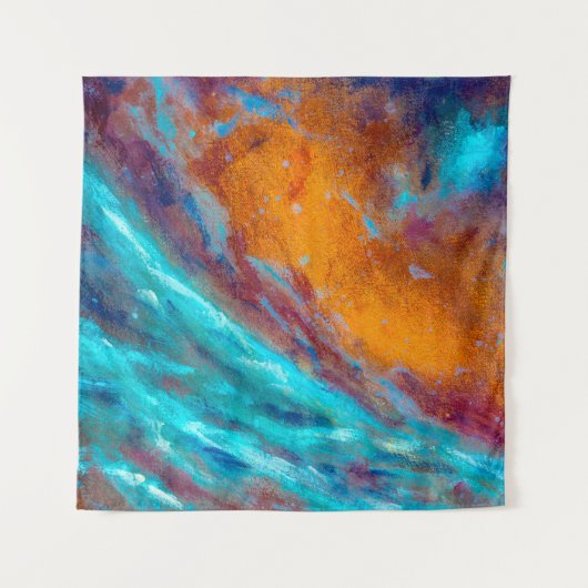 Oil Painting on Canvas. Abstract art background. F Wandteppich (Vorderseite)