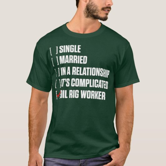 Oil Rier Worker Hard USA Gas Oil field T-Shirt (Vorderseite)