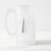 Oil Rig Frosted Mug Mattglas Bierglas (Links)