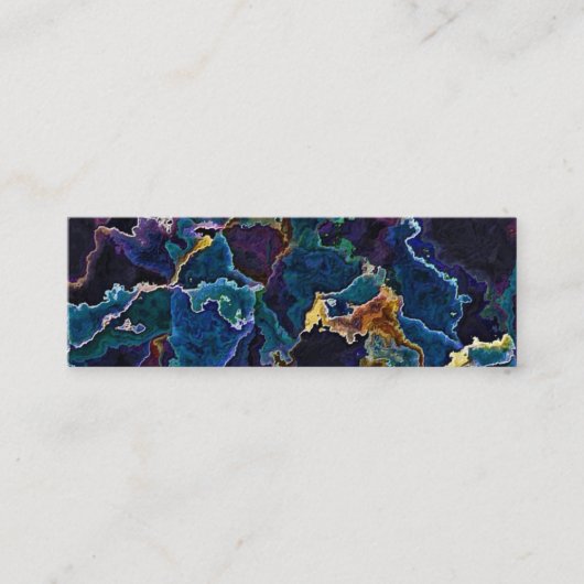 Oil Slick Business Card Mini Visitenkarte (Vorderseite)