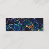 Oil Slick Business Card Mini Visitenkarte (Rückseite)