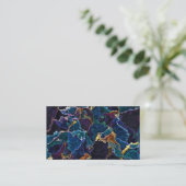 Oil Slick Business Card Visitenkarte (Stehend Vorderseite)