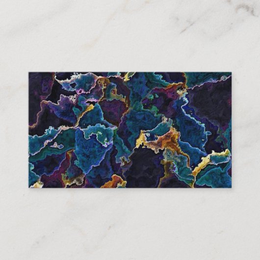 Oil Slick Business Card Visitenkarte (Vorderseite)