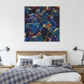 Oil Slick Canvas Print Leinwanddruck (Insitu (Schlafzimmer))