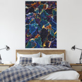 Oil Slick Canvas Print Leinwanddruck (Insitu (Schlafzimmer))