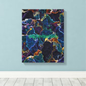 Oil Slick Canvas Print Leinwanddruck (Insitu (Holzboden))