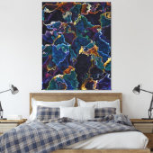 Oil Slick Canvas Print Leinwanddruck (Insitu (Schlafzimmer))